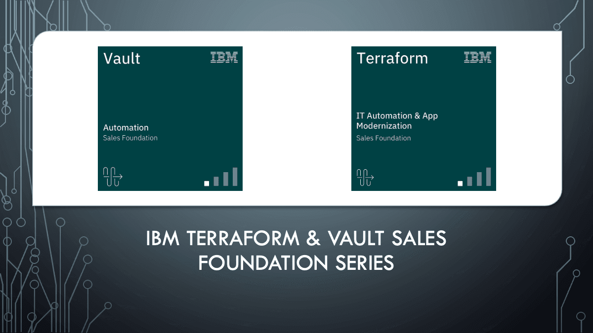 IBM HashiCorp Foundation badges (series showcase)